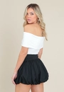 Blusa Em Malha Decote Ombro A Ombro