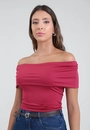 Blusa Em Malha Decote Ombro A Ombro