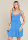 Vestido Curto Em Malha Texturizada Com Alça E Recorte