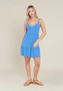 Vestido Curto Em Malha Texturizada Com Alça E Recorte