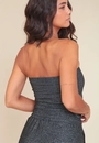 Blusa Malha Lurex Decote Reto