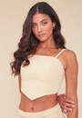 Cropped Corset Em Alfaiataria Alça