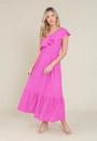 Vestido Midi Em Malha Laise Ombro Só