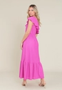 Vestido Midi Em Malha Laise Ombro Só