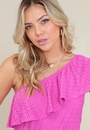 Vestido Midi Em Malha Laise Ombro Só