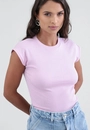 Blusa Básica Muscle Tee Em Malha Canelada