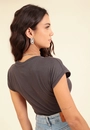 Blusa Básica Muscle Tee Em Malha Canelada