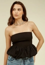 Blusa Balonê Com Decote Reto