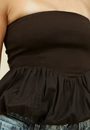 Blusa Balonê Com Decote Reto