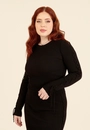 Blusa Tricô Manga Longa Com Trançado Na Manga