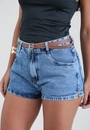 Shorts Jeans Curto Com Cinto