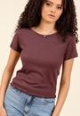Blusa Em Ribana Manga Curta Com Frufru
