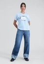 T-Shirt Em Meia Malha Com Silk Brooklyn