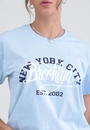 T-Shirt Em Meia Malha Com Silk Brooklyn