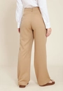 Calça Wide Leg Alfaiataria Com Prega E Cós Transpassado