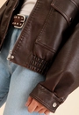 Jaqueta Oversized Barra Elástico Em Pu