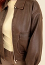 Jaqueta Oversized Barra Elástico Em Pu