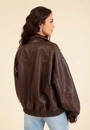 Jaqueta Oversized Barra Elástico Em Pu