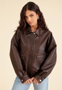 Jaqueta Oversized Barra Elástico Em Pu