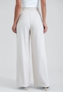 Calça Pantalona Com Cinto Em Alfaiataria