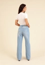 Calça Jeans Reta  Azul Claro