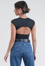 Blusa Malha Muscle Costas Vazadas