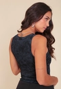 Blusa Regata Em Ribana Estonada Com Strass
