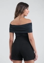 Short Em Alfaiataria Elástico Lateral