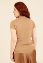 Blusa Tricô Manga Curta Gola Alta