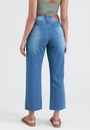 Calça Jeans Cropped Com Cinto