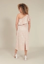 Vestido Ombro Só Com Babado Em Estampa Floral Jasmim