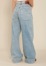 Calça Jeans Wide Leg Com Recorte