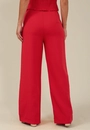 Calça Wide Leg Com Bolso Faca Em Alfaiataria