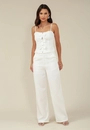 Calça Wide Leg Com Bolso Faca Em Alfaiataria