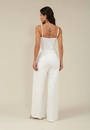 Calça Wide Leg Com Bolso Faca Em Alfaiataria