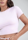 Blusa Básica Em Poliamida Manga Curta