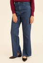 Calça Jeans Reta Azul Escuro