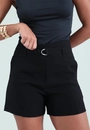 Short Em Alfaiataria Com Cinto