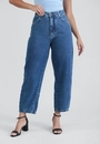 Calça Em Sarja Balloon Azul