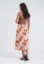 Saia Midi Em Viscose Estampa Natureza Terrosa
