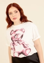 T-Shirt Manga Curta Em Meia Malha Urso