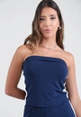 Blusa Em Molecottom Decote Reto