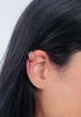 Brinco Earcuff Metal Strass 3 Voltas