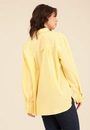 Camisa Oversized  Manga Longa Listrada Em Crepe