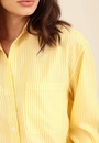 Camisa Oversized  Manga Longa Listrada Em Crepe