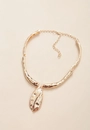 Colar Com Gota Texturizada