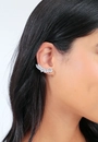 Brinco Metal Ear Cuff Zircônia