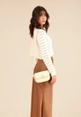 Bolsa Pequena Crossbody Fecho Dourado
