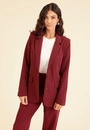 Blazer Em Alfaiataria Com 2 Botões E Bolso
