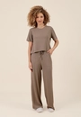 Blusa Em Malha Texturizada Manga Curta Abertura Lateral